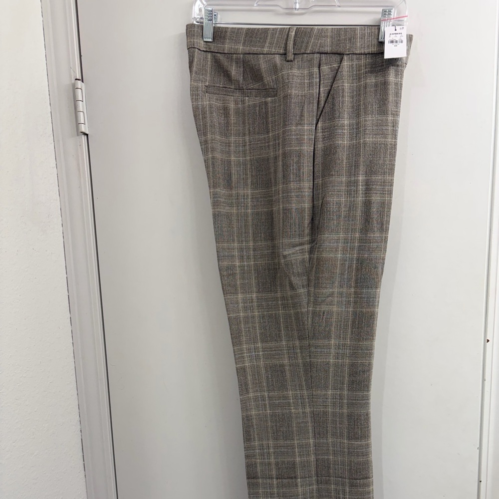 NWT Express Editor Plaid Mid Rise Bootcut Pant size 14 - Picture 4 of 8